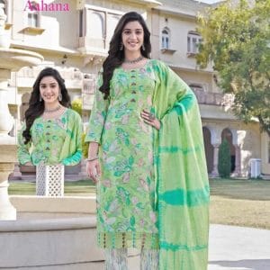 Aahana 3-pc Suits (Green)