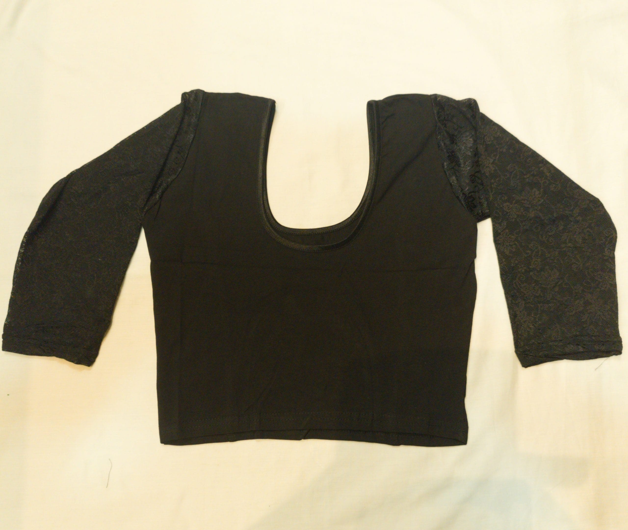 Stretchable Cotton Blouse (Black) PREORDER