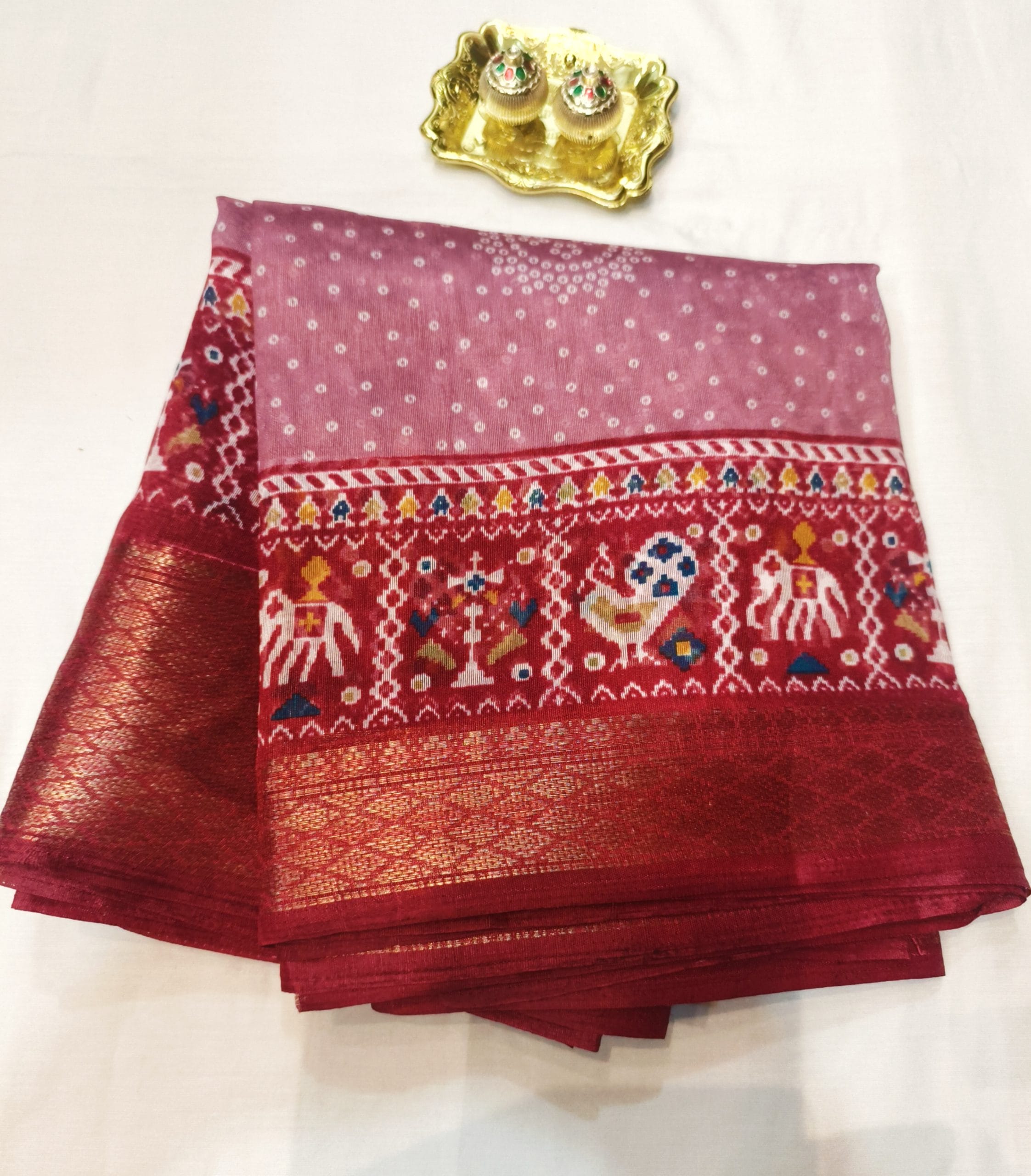 Dola Cotton Sarees (Pink)