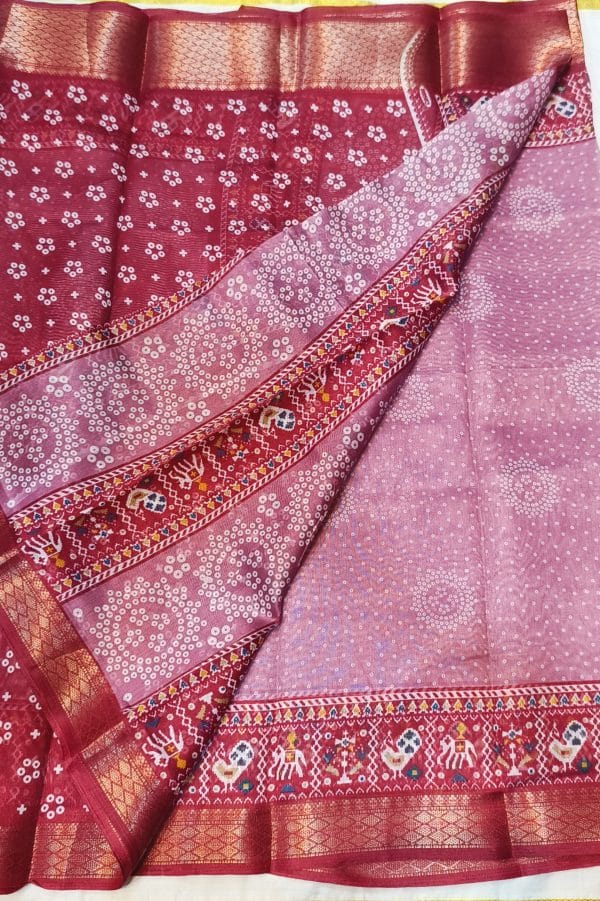 Dola Cotton Sarees (Pink) - Image 5