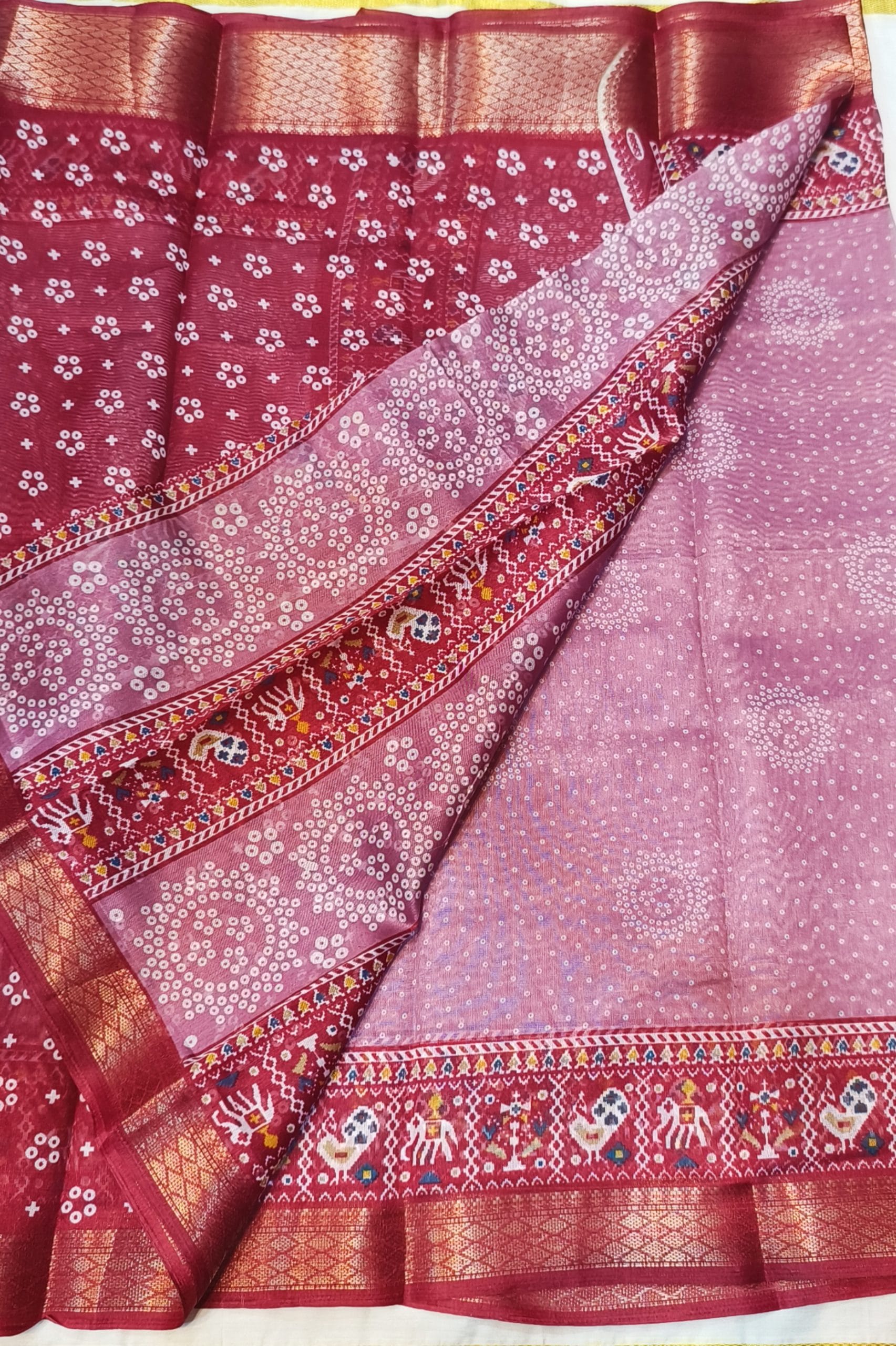 Dola Cotton Sarees (Pink) - Image 5