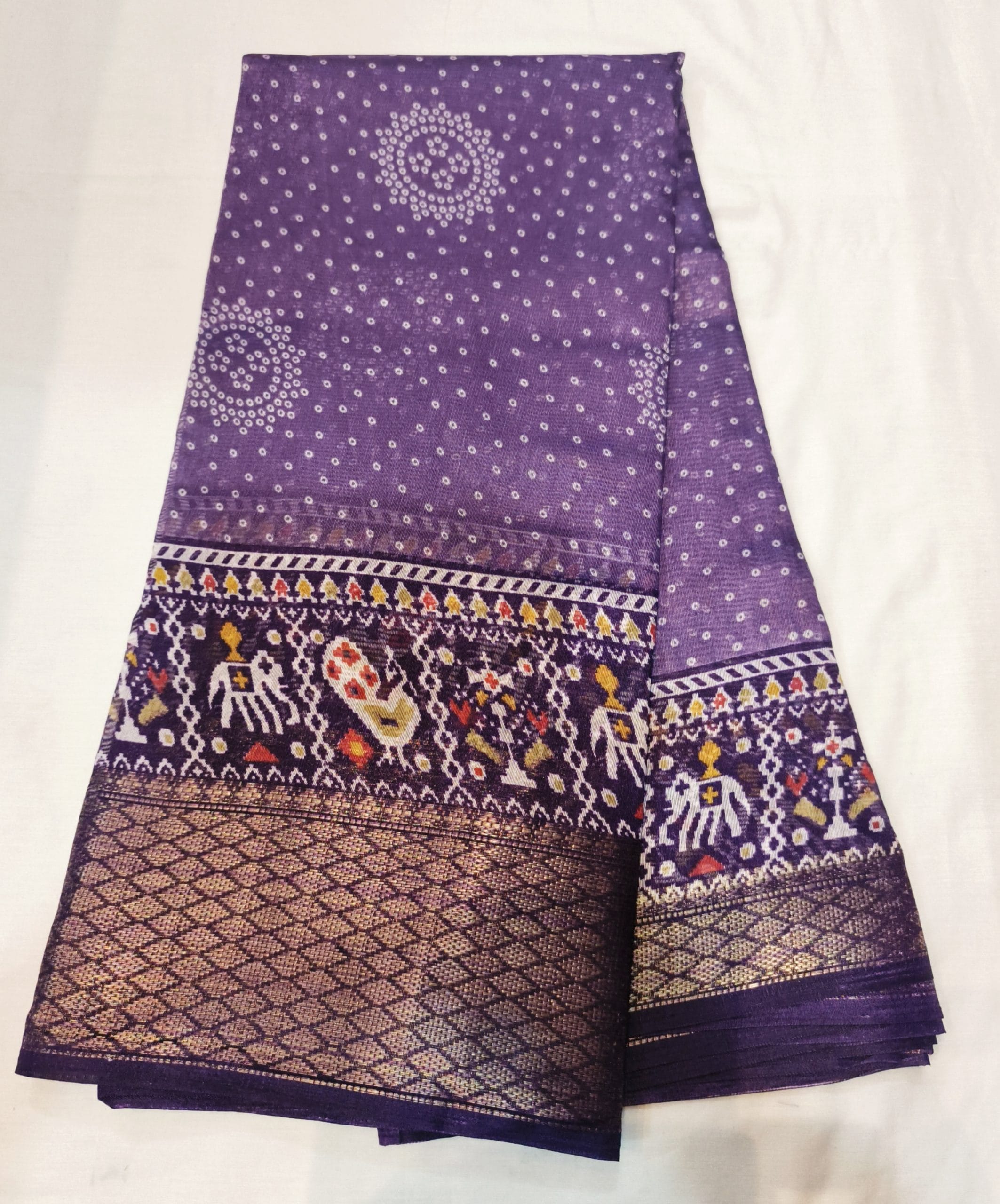 Dola Cotton Sarees (Purple) - Image 2
