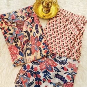 Jaipur Cotton 3-pc Suits (Peach)