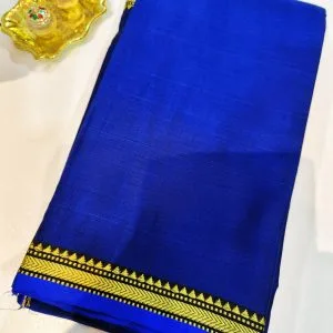 Samruddhi - Narayanpet Cotton Sarees (Azure Blue) PREORDER