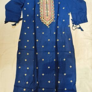 Designer Embroidered Kurtis (Dark Green)