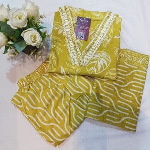 Avantika V-Neck Kurtis (Olive)