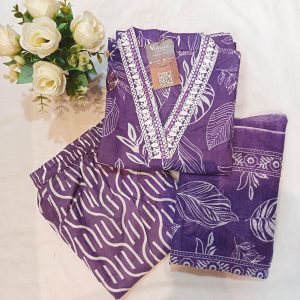 Avantika V-Neck Kurtis (Purple)