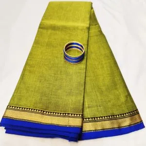 Samruddhi - Narayanpet Cotton Sarees (Olive)