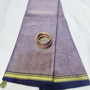 Samruddhi - Narayanpet Cotton Sarees (Mauve Purple)