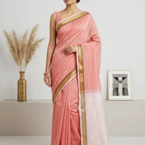 Samruddhi - Narayanpet Cotton Sarees (Blush Pink)