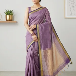 Samruddhi - Narayanpet Cotton Sarees (Mauve Purple)