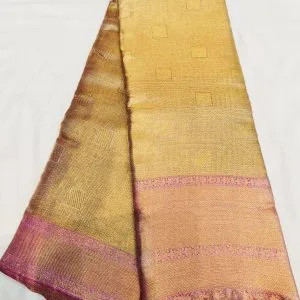 Minnoli Tissue Silk Sarees (Rose Gold 2)